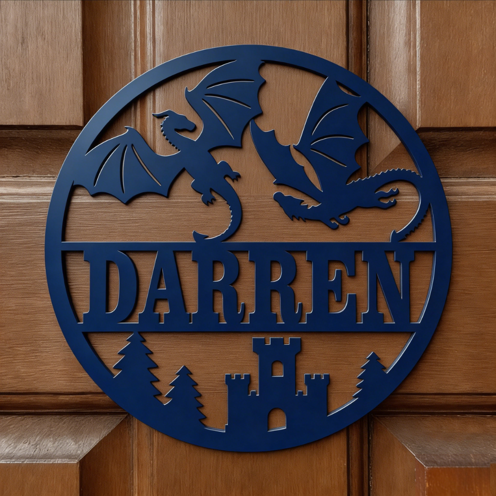 Personalized Dinosaur Kid's Bedroom Door Name Sign | CWBaby464