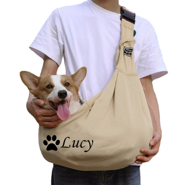 Personalized Pet Hands Free Sling Carrier | BKPet43