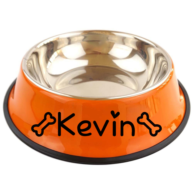 Personalized Pet Stainless Steel Dog Bowl  | BKPet137