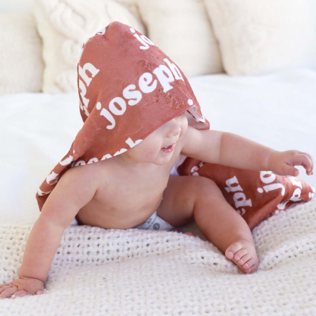 Personalized Baby Hooded Towel for Comfort & Unique | BBBlanket10