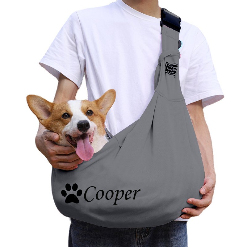 Personalized Pet Hands Free Sling Carrier | BKPet43