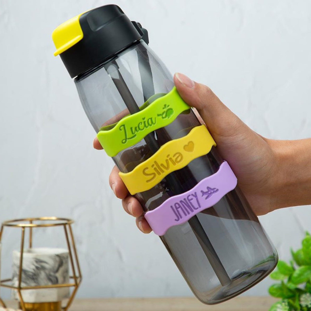 Personalised Kid Silicone Water Bottle Labels | CWBaby158