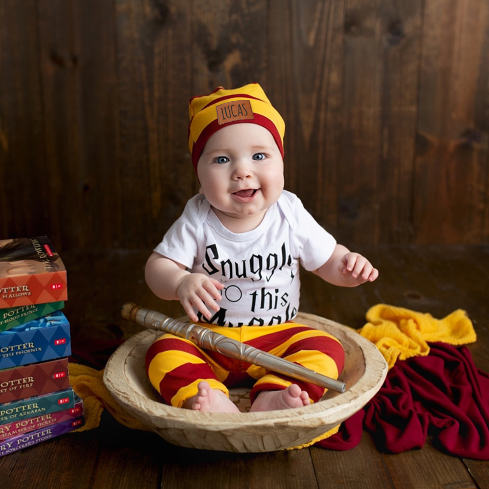 Personalized Baby Snuggle This Muggle 3 Piece Outfit Set | CWBaby169