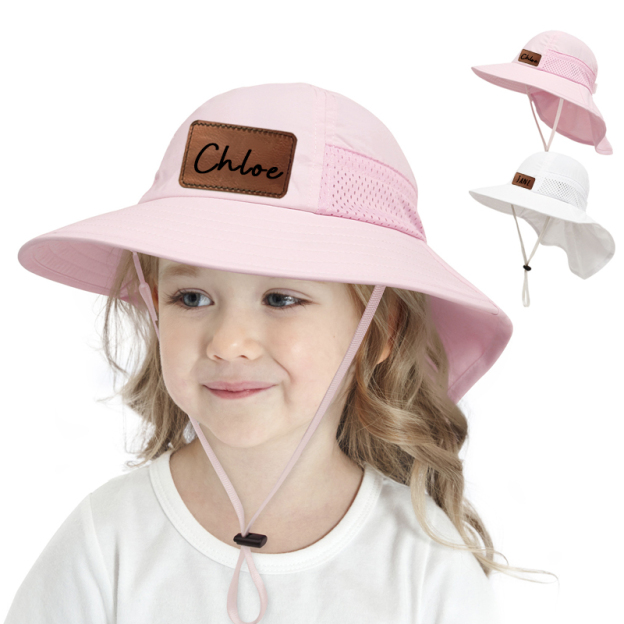 Personalized Leather Patch Bucket Hat for Comfort & Unique | CWBeach45
