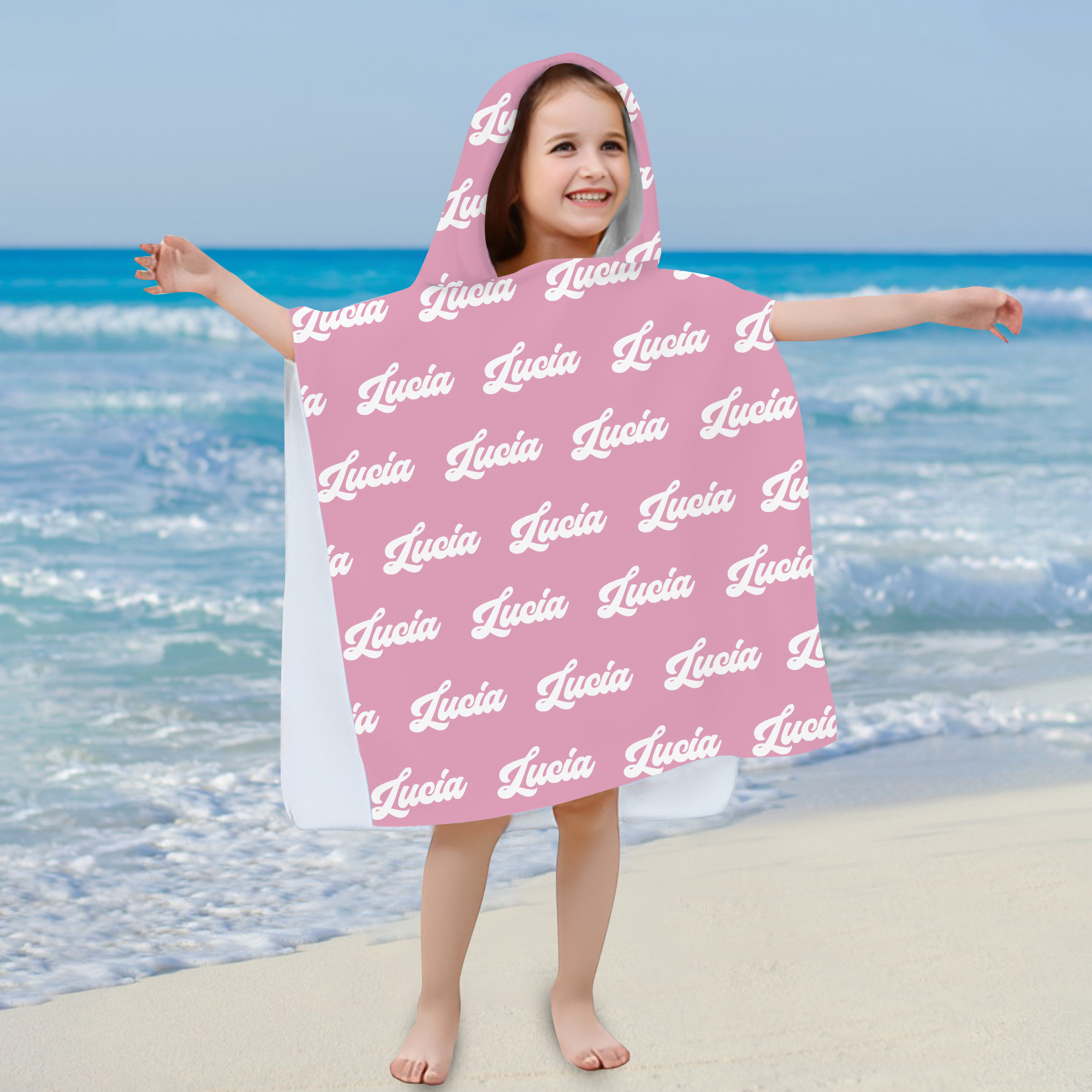 Personalized Hooded Beach Towel for Summer & Beach | CWHTowel09