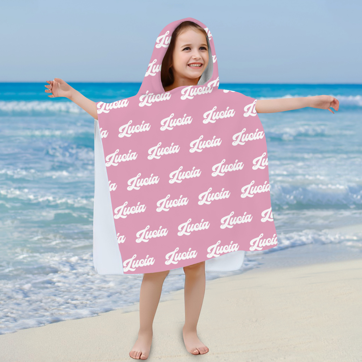 Personalized Hooded Beach Towel for Summer & Beach | CWHTowel09