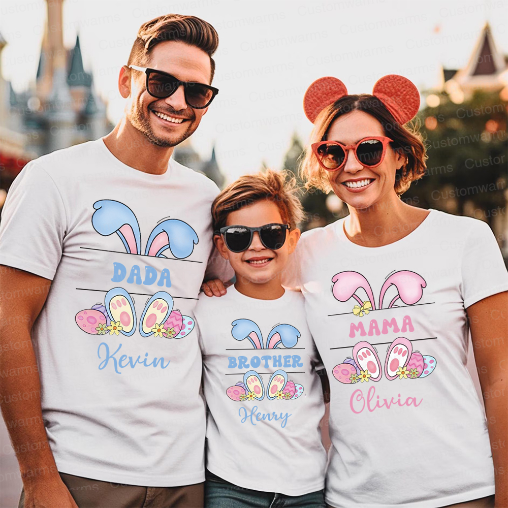 Personalized Family Happy Easter Matching Shirt | CWEaster53