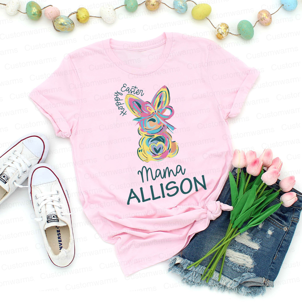 Personalized Family Happy Easter Matching Shirt | CWEaster58