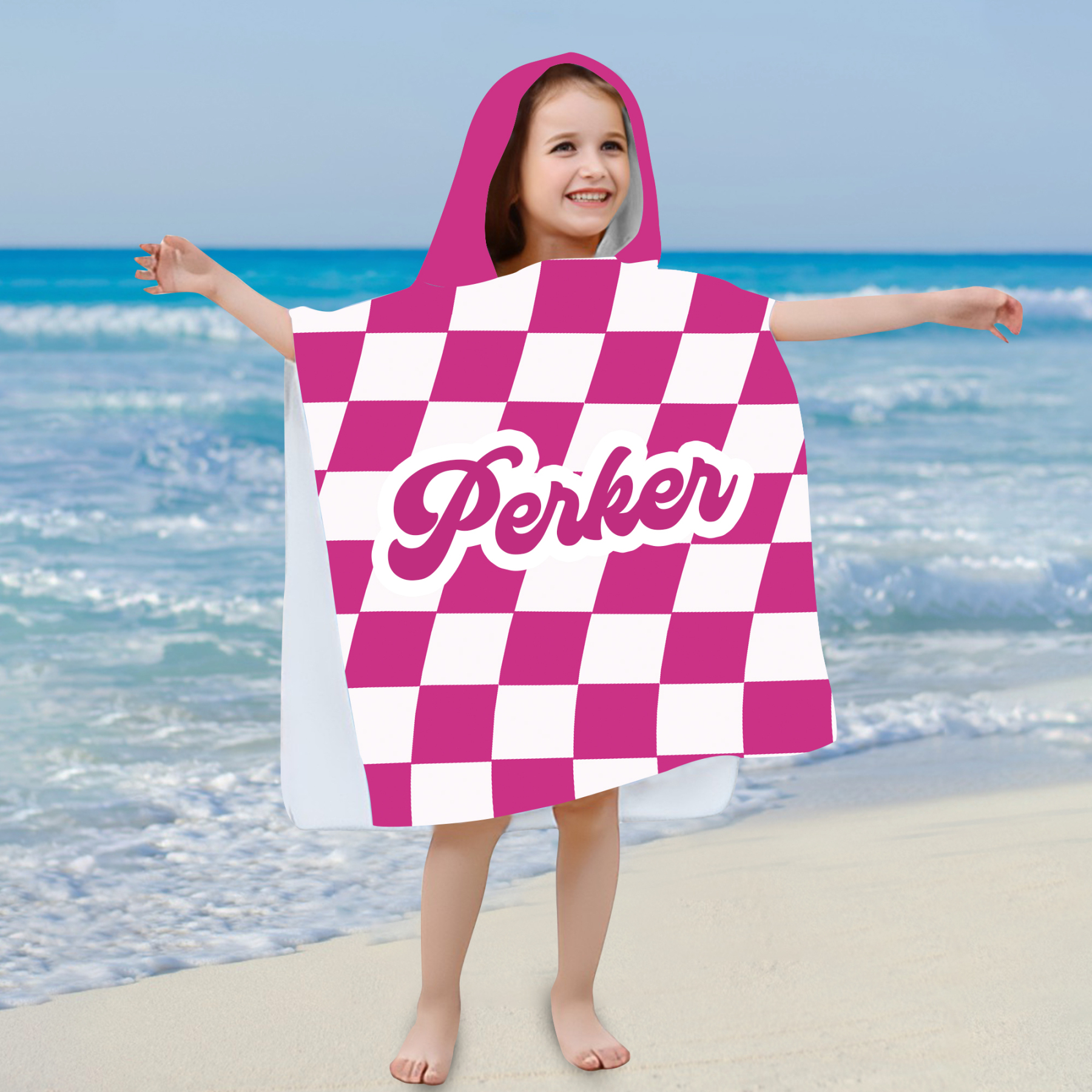 Personalized Hooded Beach Towel for Summer & Beach | CWHTowel41