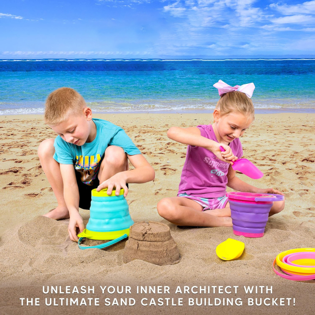 Personalized Kids Summer Beach Bucket Toys | CWBeach182