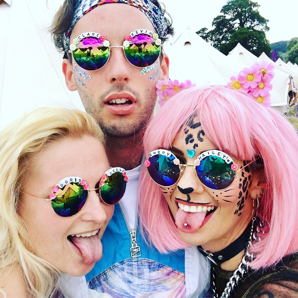 Personalized Colorful Flower Sunglasses For Kids | CWBeach76