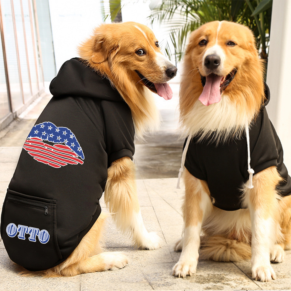 Personalized The 4th of July Pet Hoodie | BKPet153