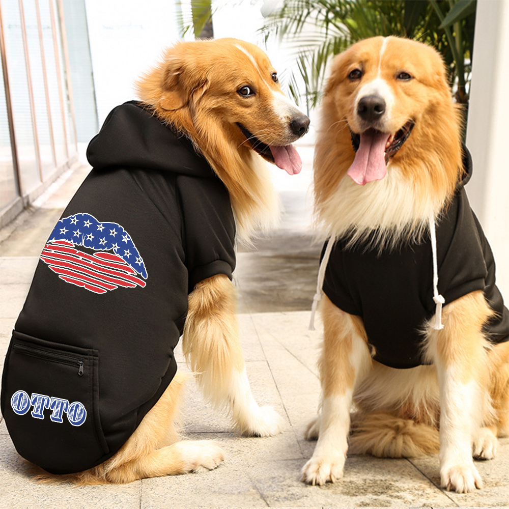 Personalized The 4th of July Pet Hoodie | BKPet153