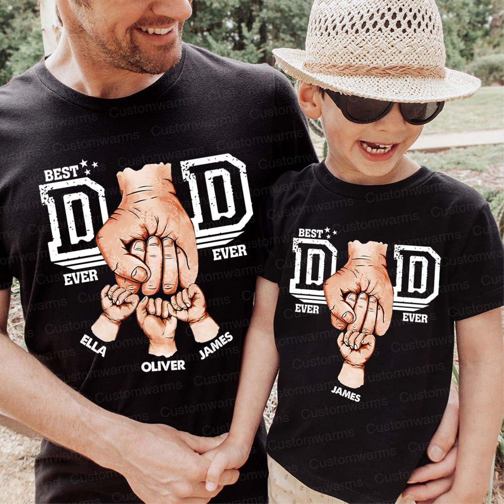 Personalized First Father's Day Daddy and Me Outfit | CWFamily109