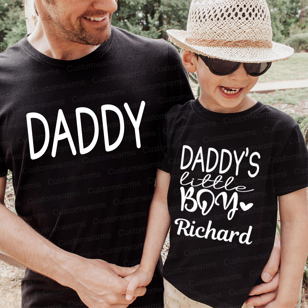 Personalized First Father's Day Daddy and Me Outfit | CWFamily112