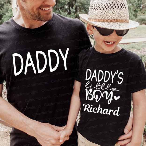 Personalized First Father's Day Daddy and Me Outfit | CWFamily112