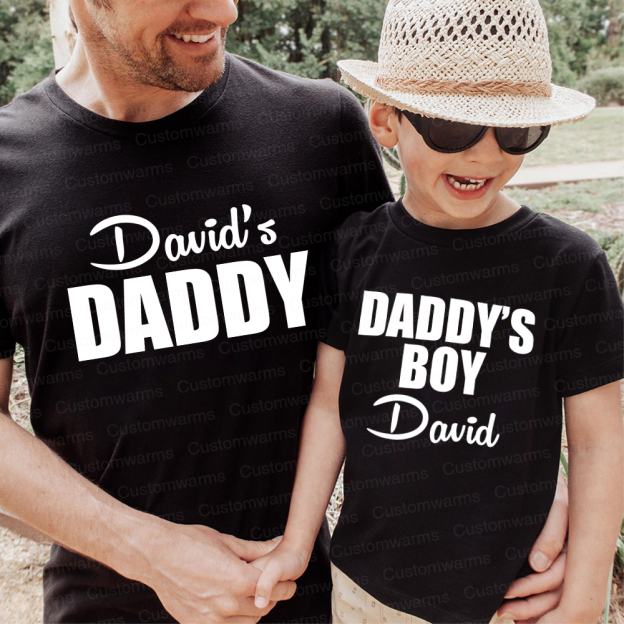 Personalized First Father's Day Daddy and Me Outfit | CWFamily113