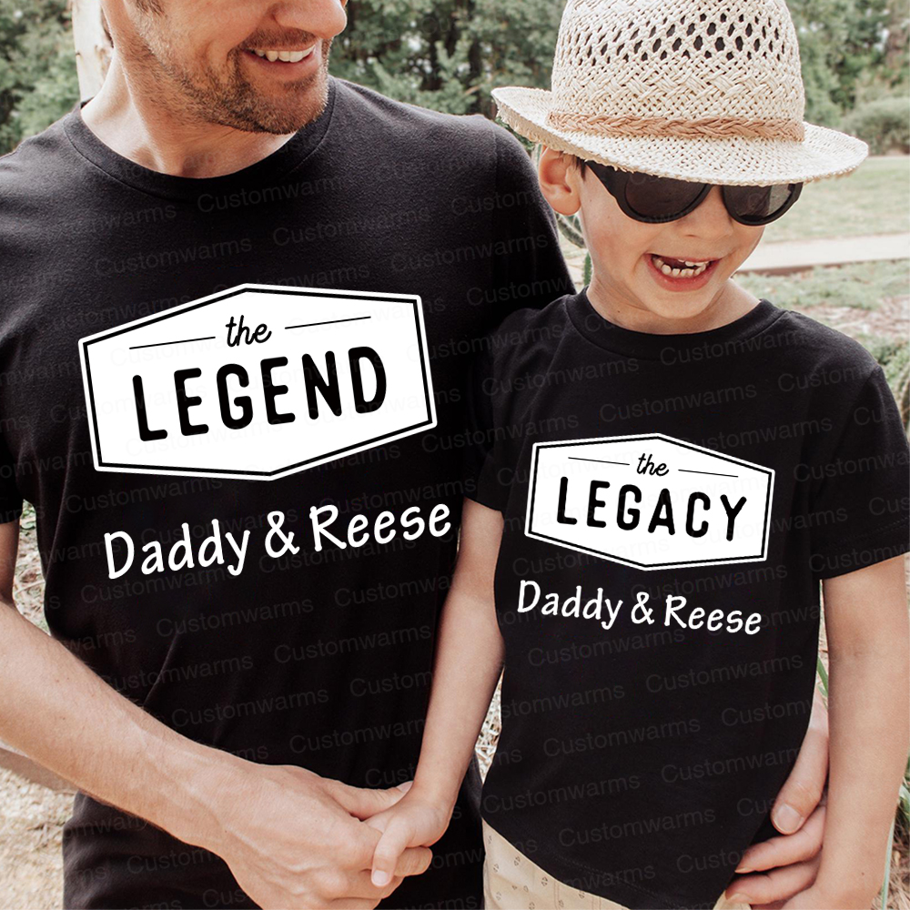 Personalized First Father's Day Daddy and Me Outfit | CWFamily116