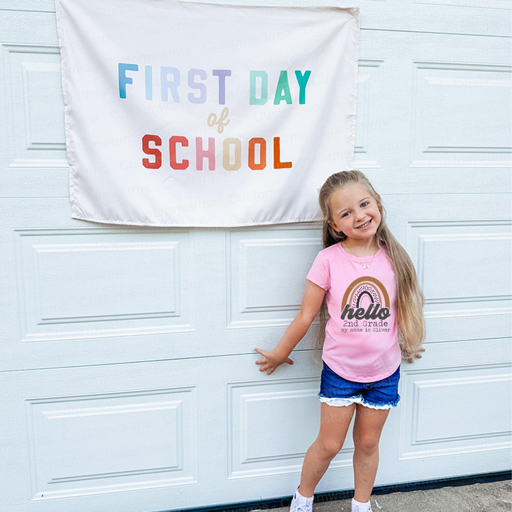 Personalized First Day Of Back To School Shirt | CWSchool21