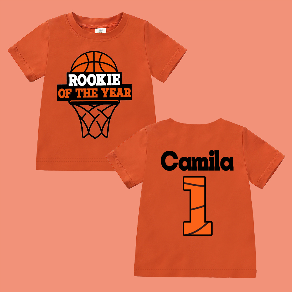Personalized Basketball Rookie Of The Year Birthday T-Shirt | inBirth03