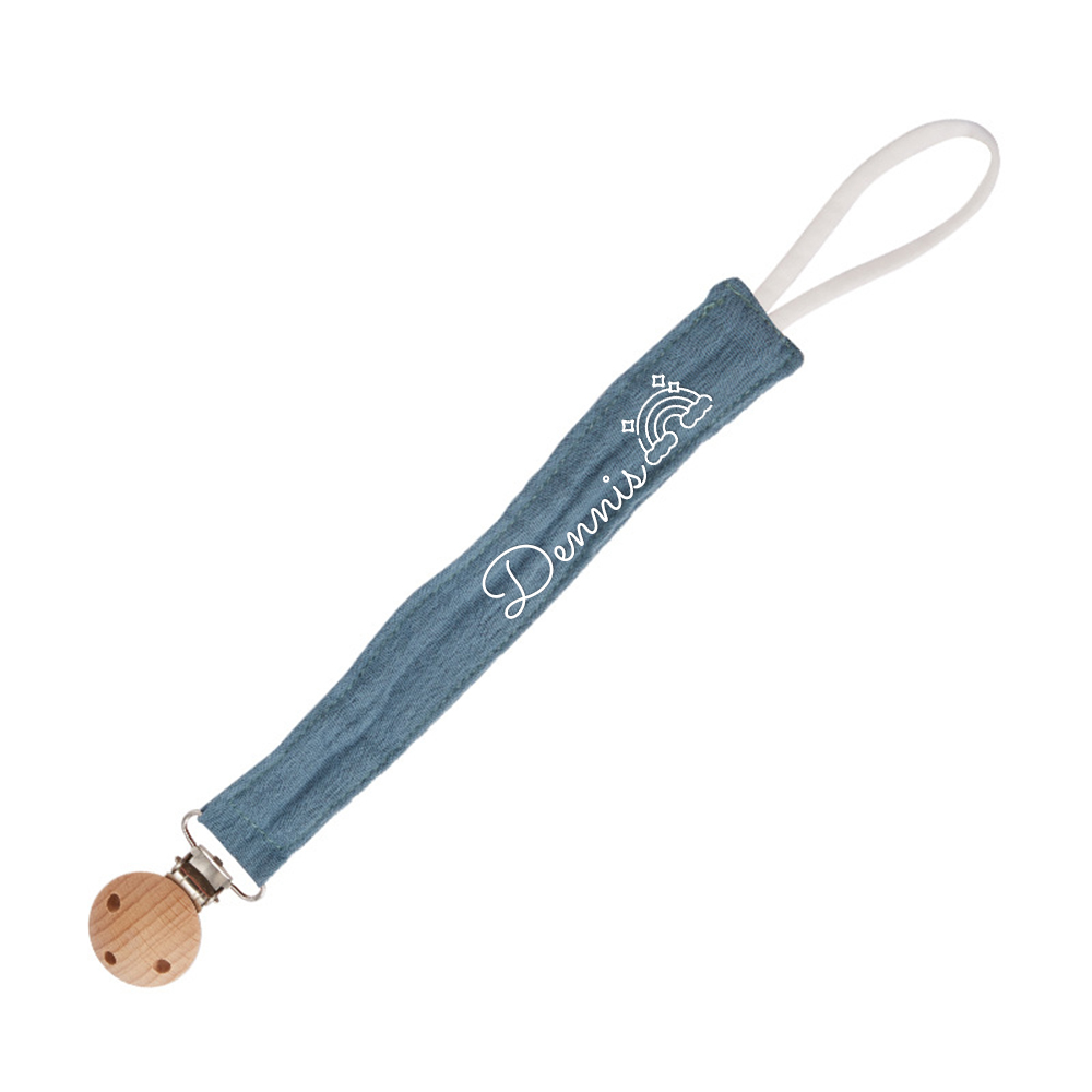 Personalized Baby Safety Cotton Yarn Pacifier Strap | CWToy131