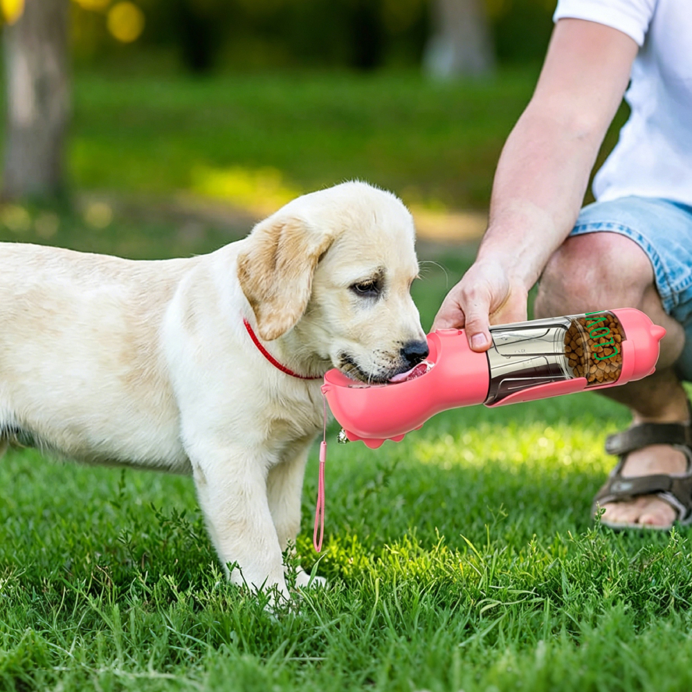 Personalized 4 in 1 Dog Water Bottle Container | MNAccs85