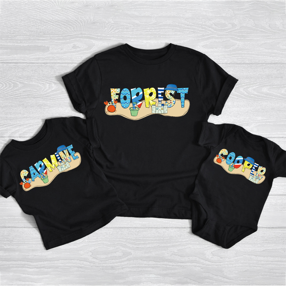 Personalized Baby Summer Beach Style Shirts | CWBaby200