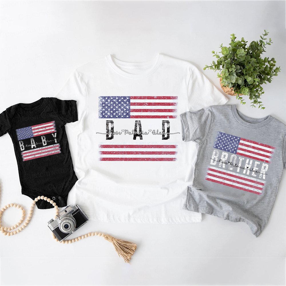 Personalized Matching 4th of July Family Shirt | CWFamily118