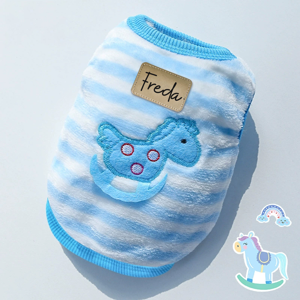 Personalized Cute Pet Soft Plush Fleece Vest | BKPet194