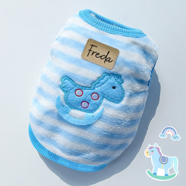 Personalized Cute Pet Soft Plush Fleece Vest | BKPet194