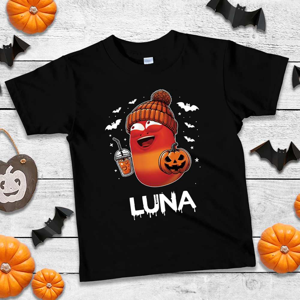 Personalized Larva's Halloween Funny Kid Shirt | Larva05