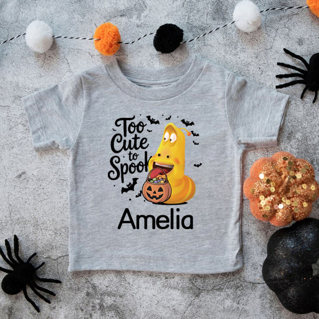 Personalized Larva's Halloween Funny Kid Shirt | Larva06