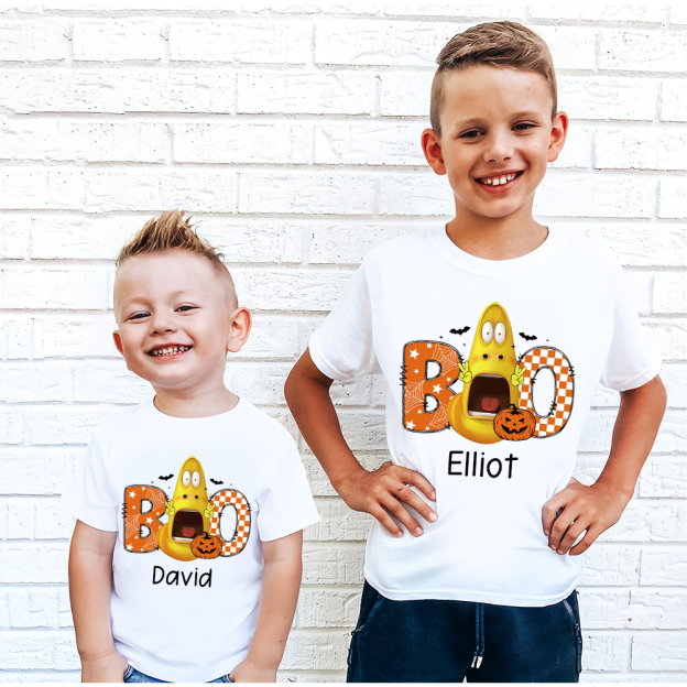 Personalized Larva's Halloween Funny Kid Shirt | Larva12