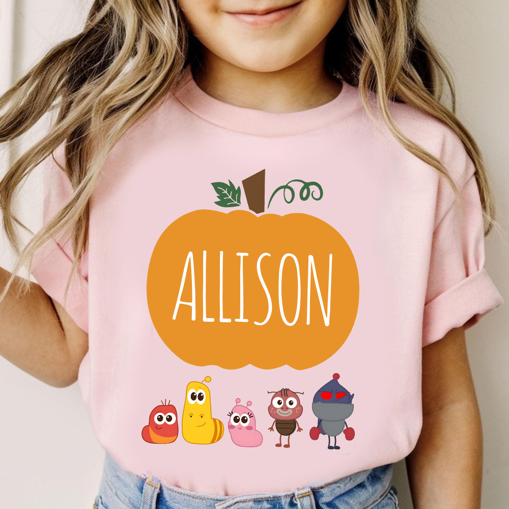 Personalized Larva's Halloween Funny Kid Shirt | Larva19