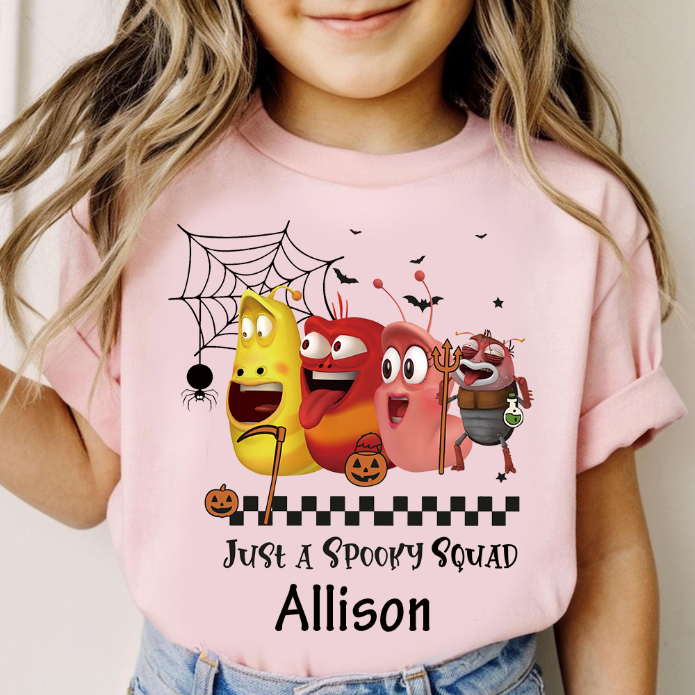 Personalized Larva's Halloween Funny Kid Shirt | Larva10