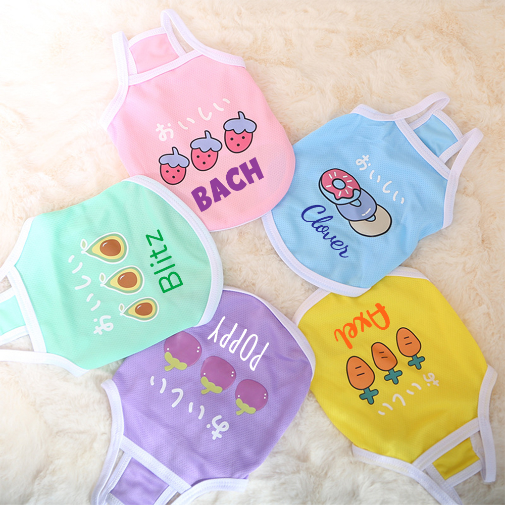 Personalized Cute Breathable Pet Summer Cool Mesh Vest | BKPet205