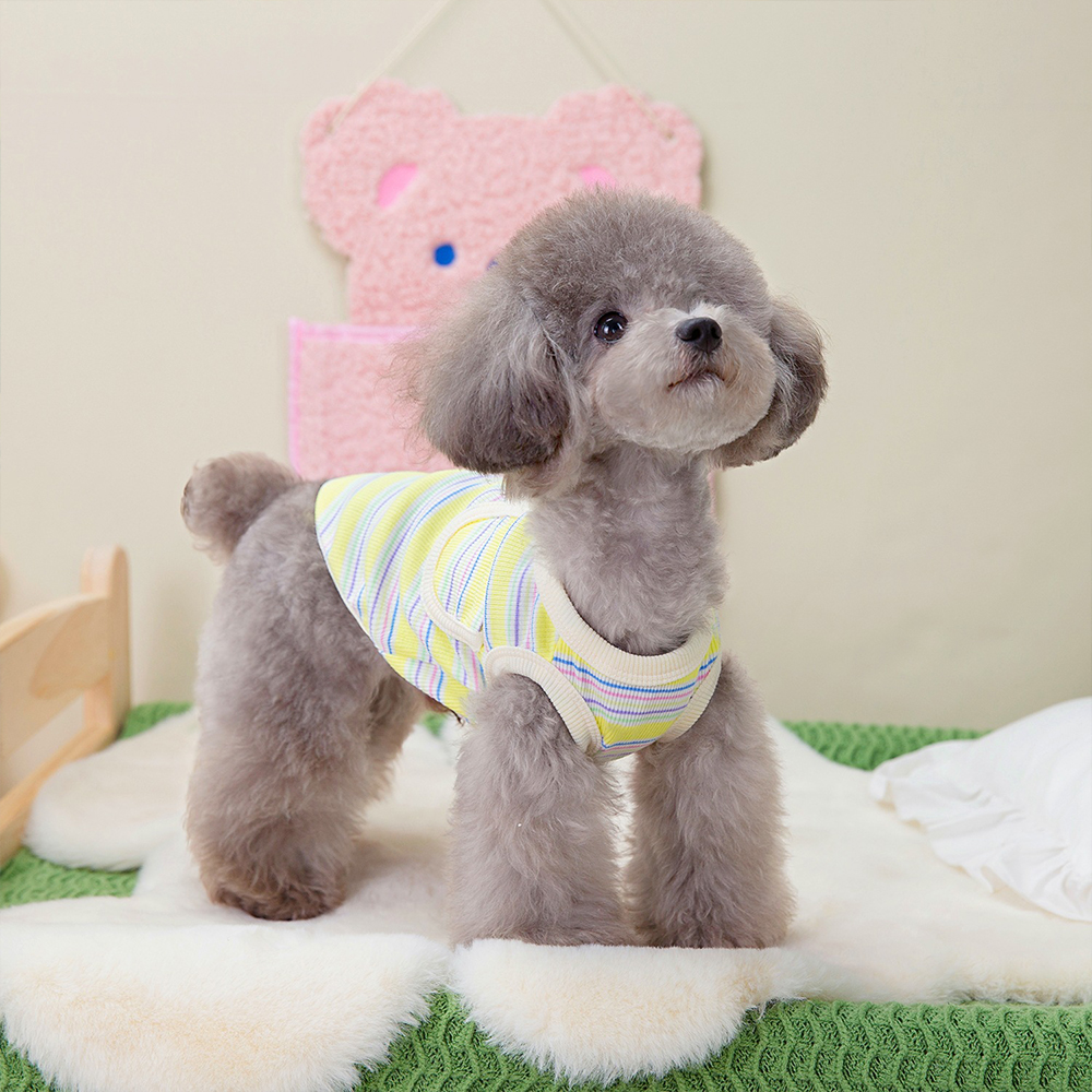 Personalized Cute Stripe Pet Summer Cool Vest | BKPet204