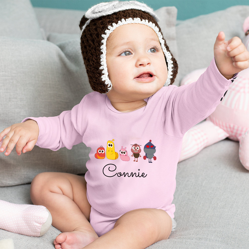 Personalized Larva's Funny Baby Romper | Larva21