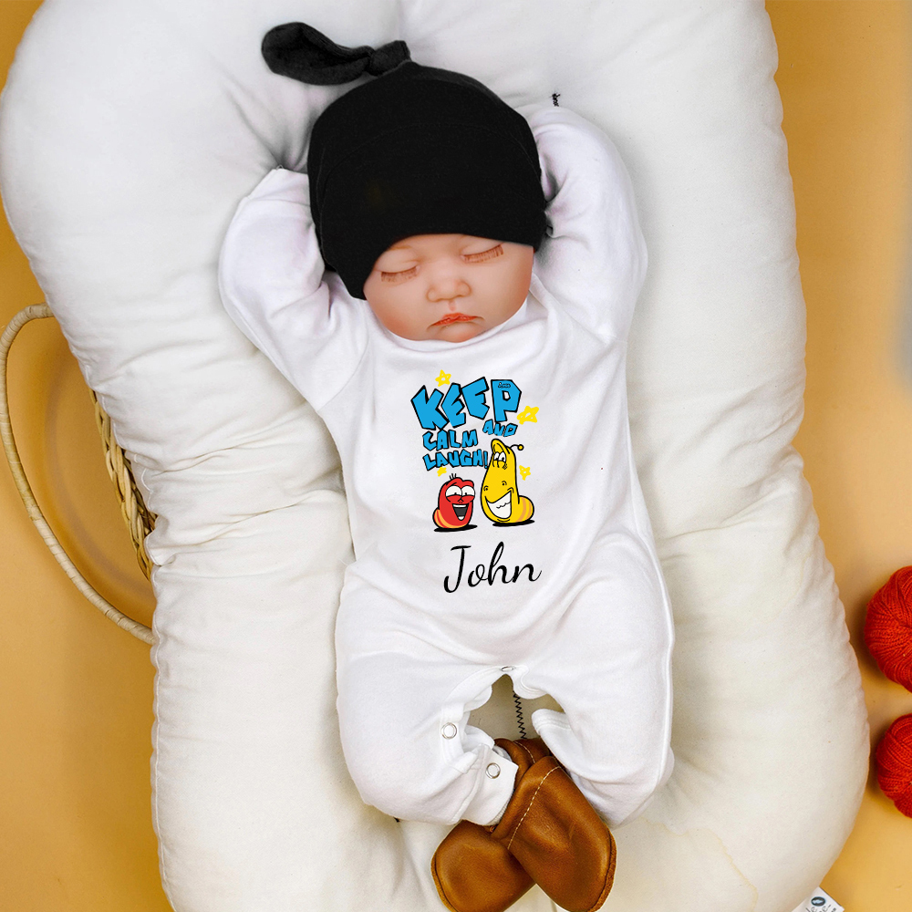 Personalized Larva's Funny Baby Romper | Larva25