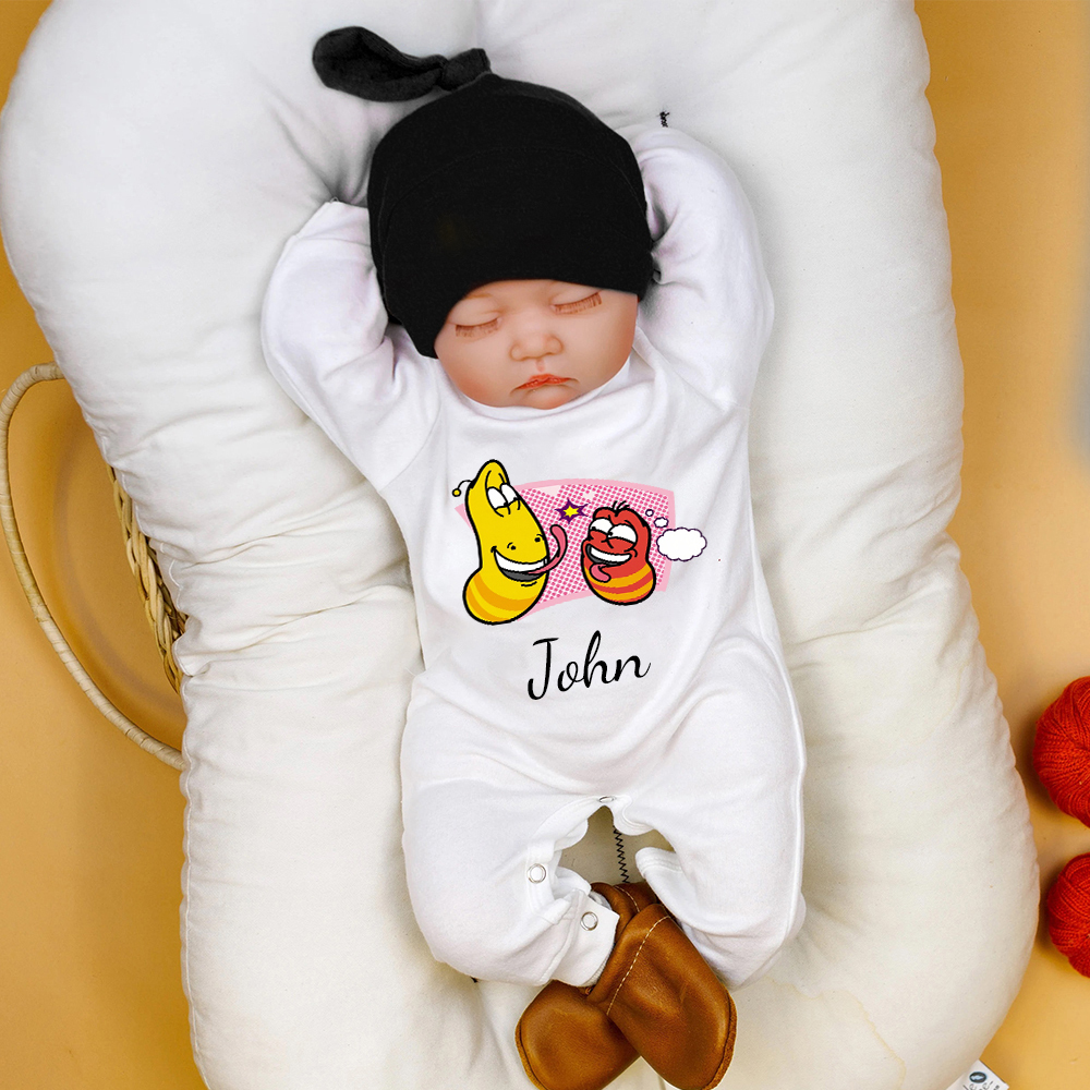 Personalized Larva's Funny Baby Romper | Larva26