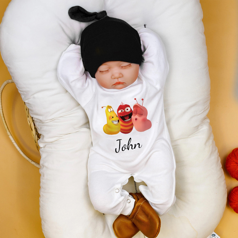 Personalized Larva's Funny Baby Romper | Larva27