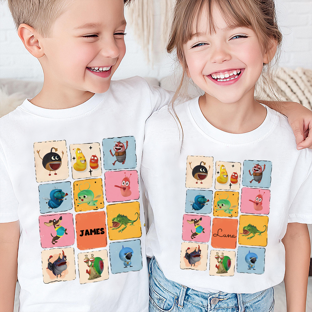 Personalized Larva's Funny Kid Shirt | Larva30