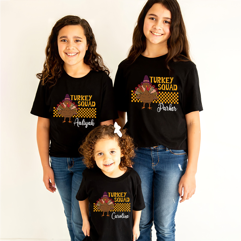 Personalized Turkey Squad Family Matching Shirt | CWThanks09