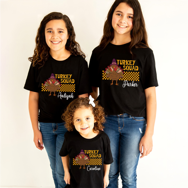Personalized Turkey Squad Family Matching Shirt | CWThanks09