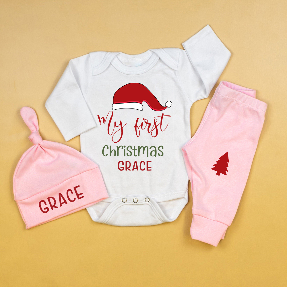 Personalized Baby 1st Christmas Outfit Set | MCGift123