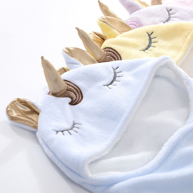 Personalized Baby Unicorn Flannel Super-soft Sleeping Bag | CWBaby307