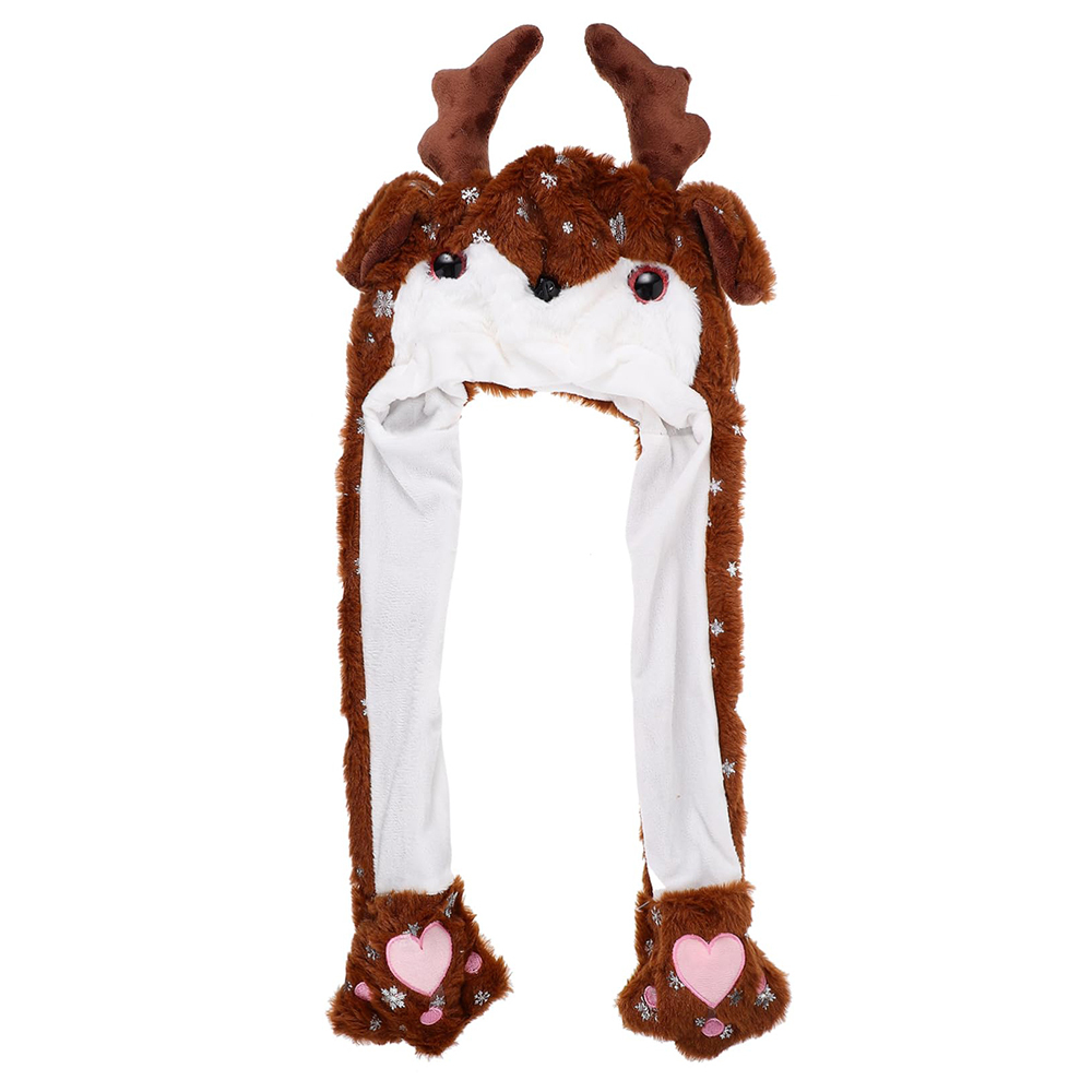 Personalized Embroidery Funny Ears Moving Plush Hat | HSKid79