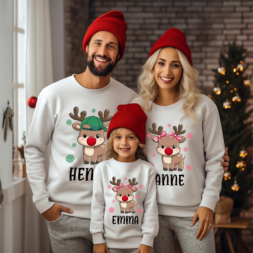 Personalized Christmas Matching Family Sweatshirt | MCGift232