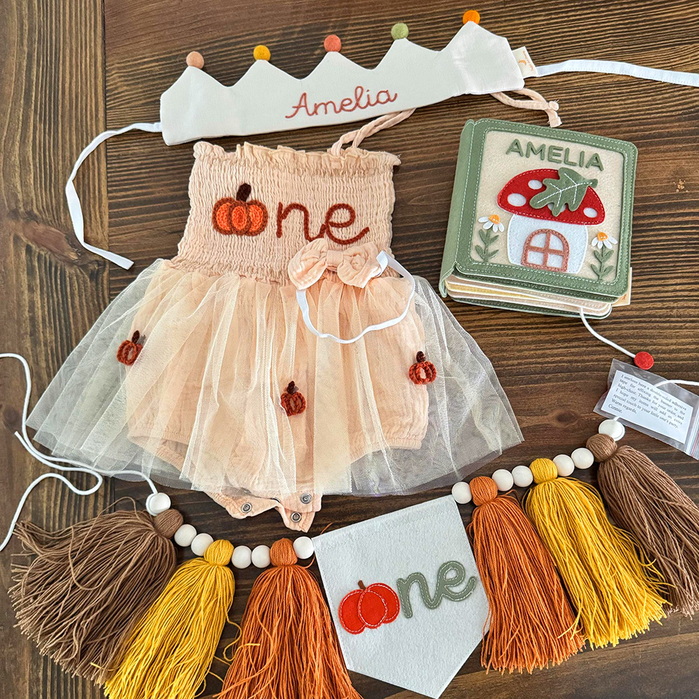 Personalized Baby Handmade Sensory Activities Felt Quiet Book | CWToy168