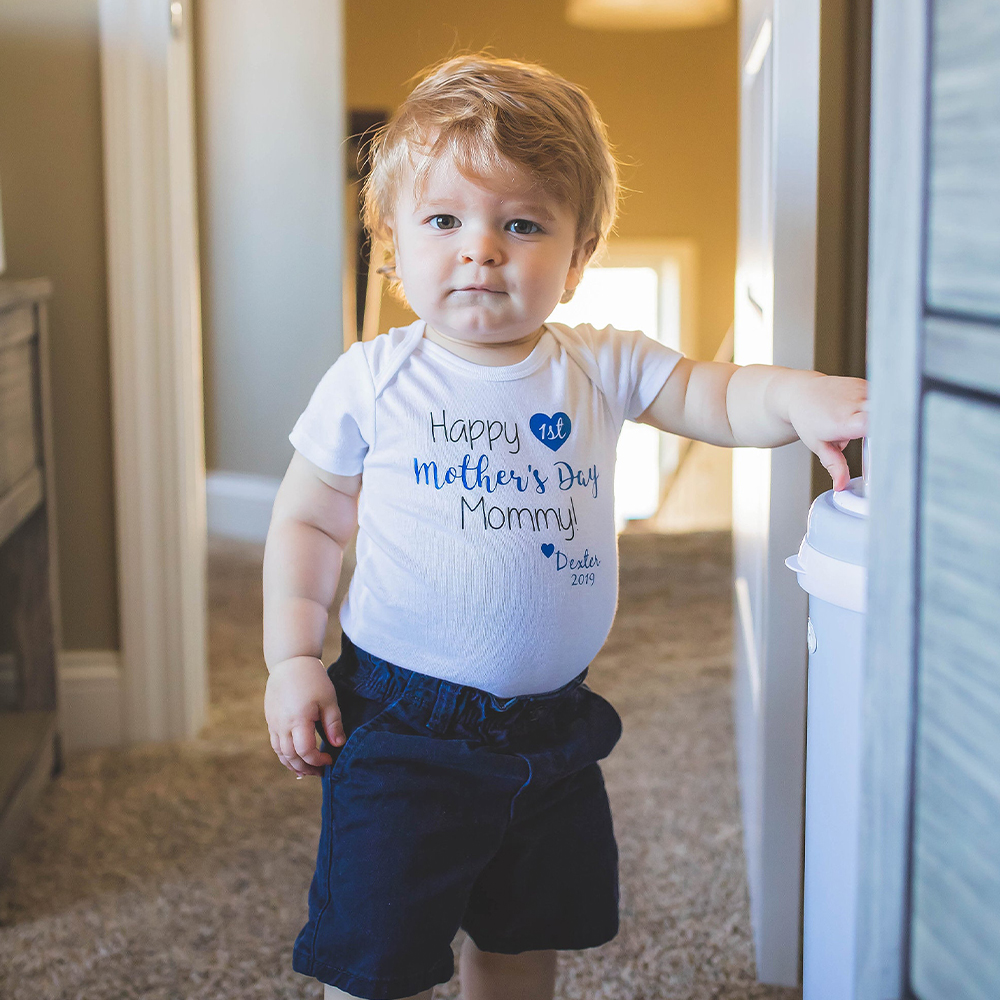 Personalized First Mother's Day Mommy and Baby Outfit | CWFamily139